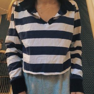 Long sleeved striped T-shirt